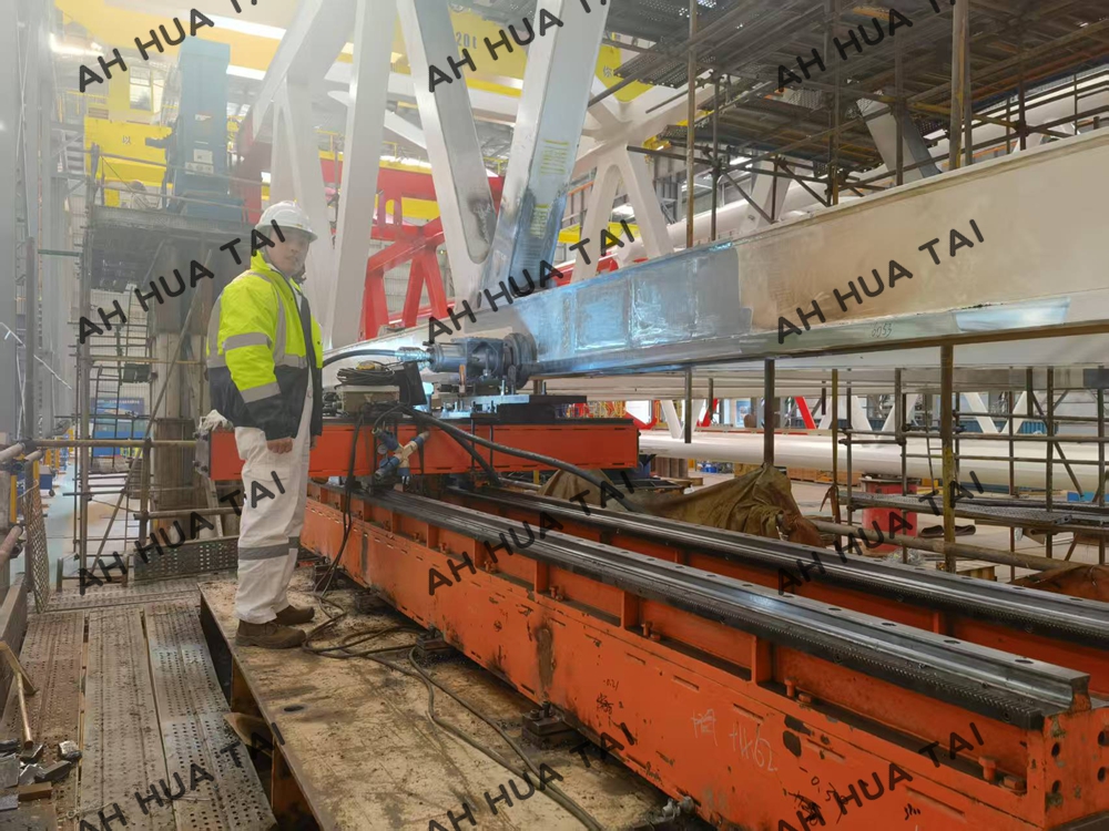 On site flange machining