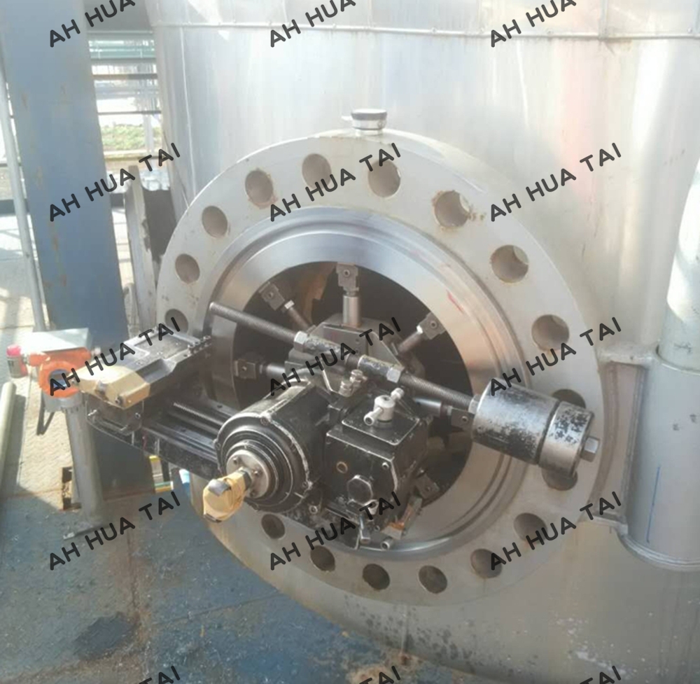 Sealing flange surface machining