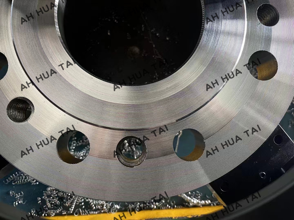 Sealing flange surface machining
