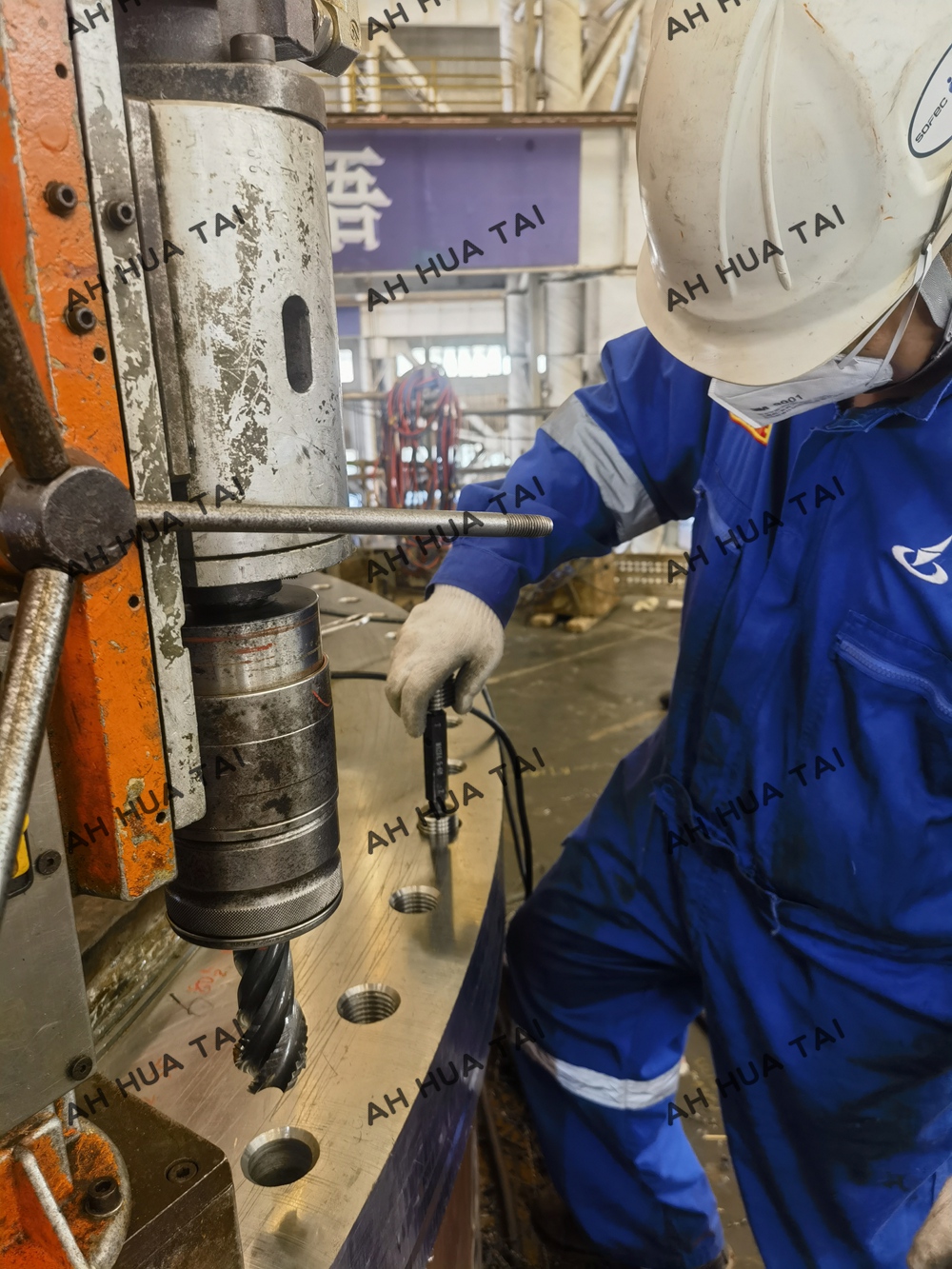 On site drilling and tapping