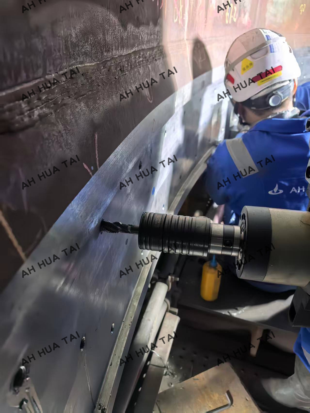On site drilling and tapping