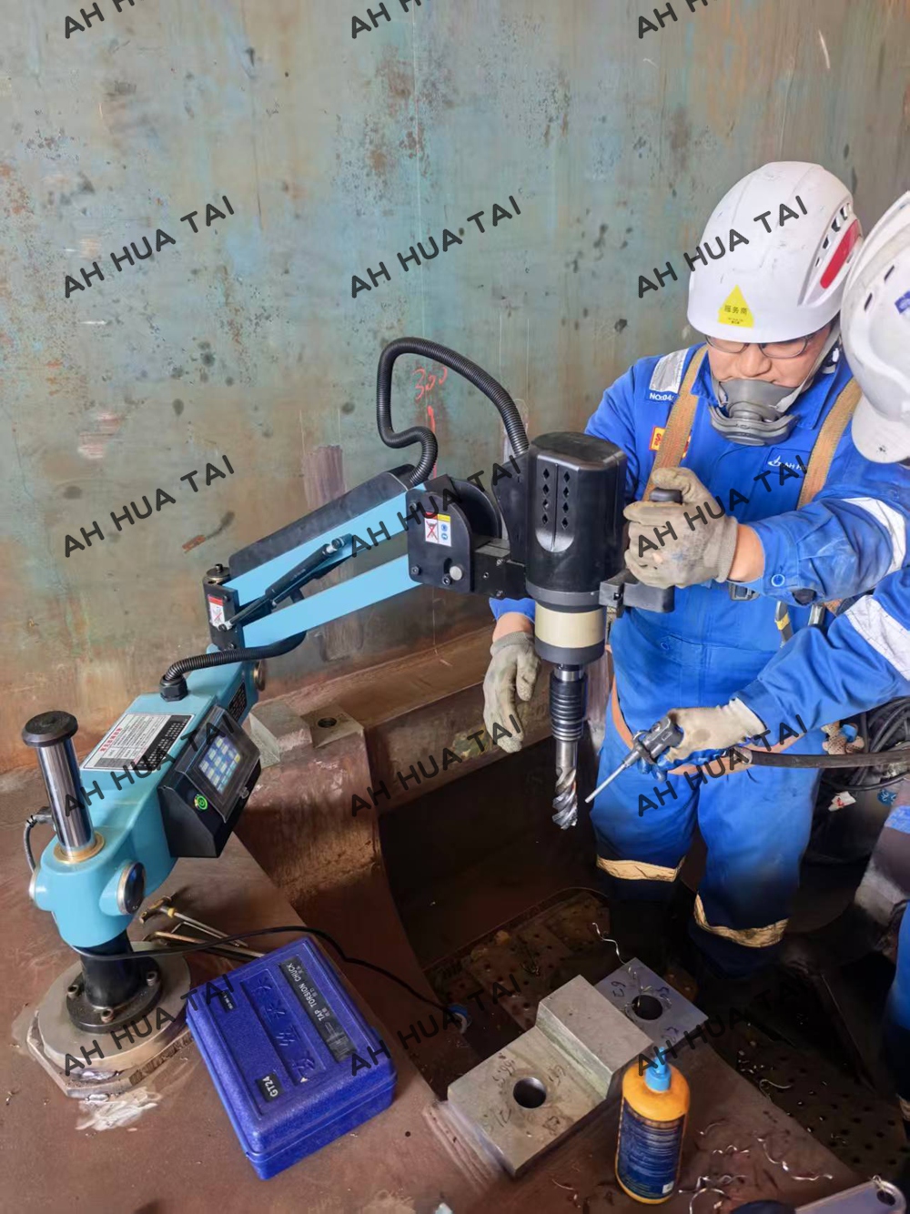 On site drilling and tapping